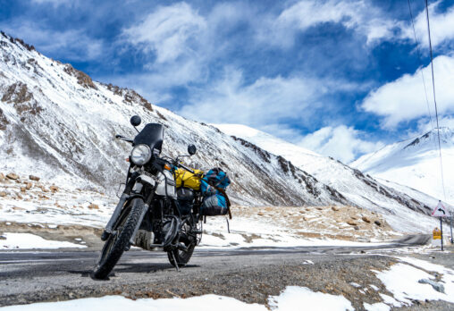 an image of a Royal Enfield Himalayan motorcycle